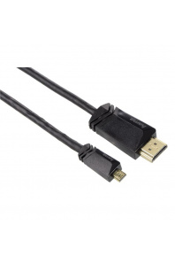 Hama micro HDMI (typ D), pozlacený, 3*, 1,5 m