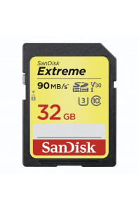 SanDisk Extreme SDHC 32 GB 90 MB/s Class 10 UHS-I U3 V30