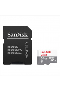 SanDisk Ultra microSDHC 64 GB 100 MB/s Class 10 A1 UHS-I, Adaptér