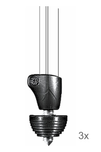 Manfrotto 19SPK3 Stainless Steel Rubber Spike Foot